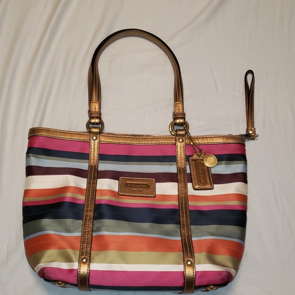 Coach Legacy Stripe Tote